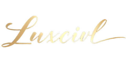 Gold 'Luxcivil' logo on a white background